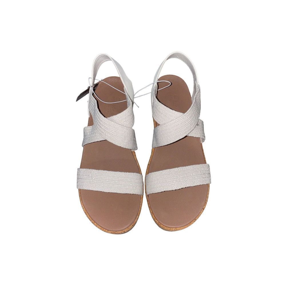SKECHERS WOMEN'S BEVERLEE LOVE STAYS ARCH FIT WHITE WEDGE SANDALS 119260 SIZ 11